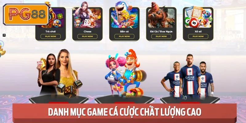 Giới thiệu toàn bộ các danh mục game chất lượng hàng đầu
